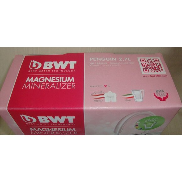 BWT Penguin 2.7 L Magnesium Mineralizer Drinking Water Filter Jug in GREEN NEW - Picture 4 of 12